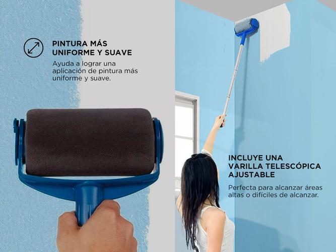 Kit de Rodillo Microfibra Gadnic Pintura Recargable - 2