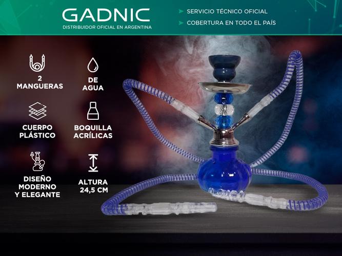 Pipa De Agua Gadnic Narguile Dos Mangueras Hookah Shisha - 1