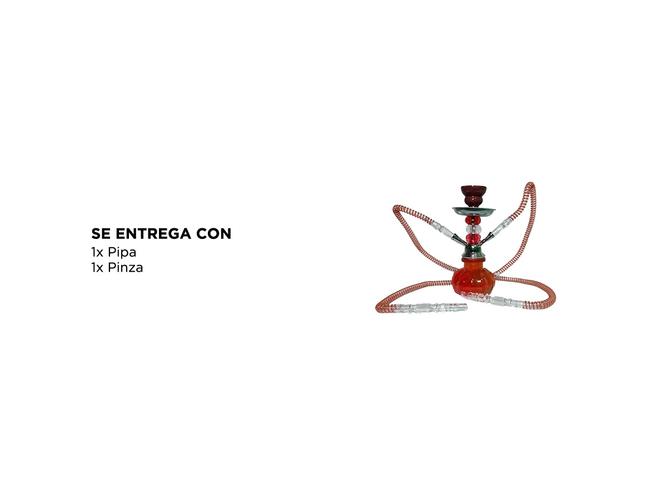 Pipa De Agua Gadnic Narguile Dos Mangueras Hookah Shisha - 4
