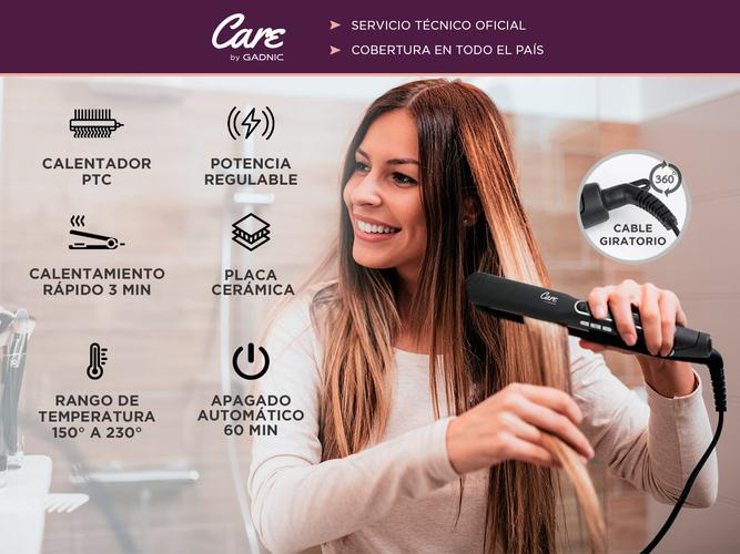 Planchita de Pelo Gadnic PL20D Liso Extremo - 1