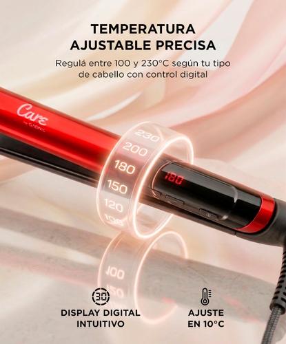 Planchita De Pelo Care By Gadnic Placas De Ceramica Temperatura Regulable Display Digital  - 2