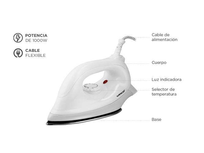 Plancha seca Winco W30P  de Acero inoxidable  - 4