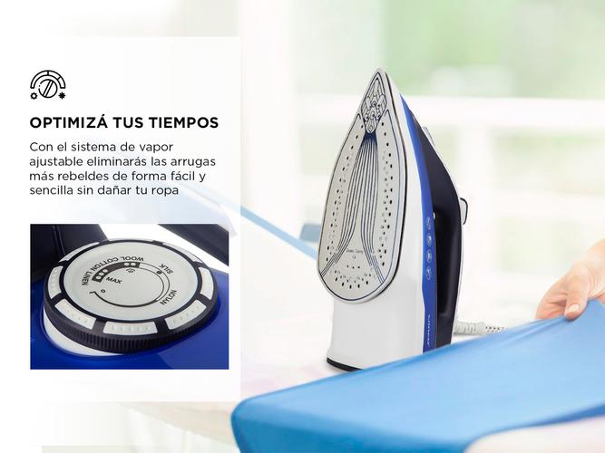 Plancha a vapor Winco W34 con suela antiadherente - 3