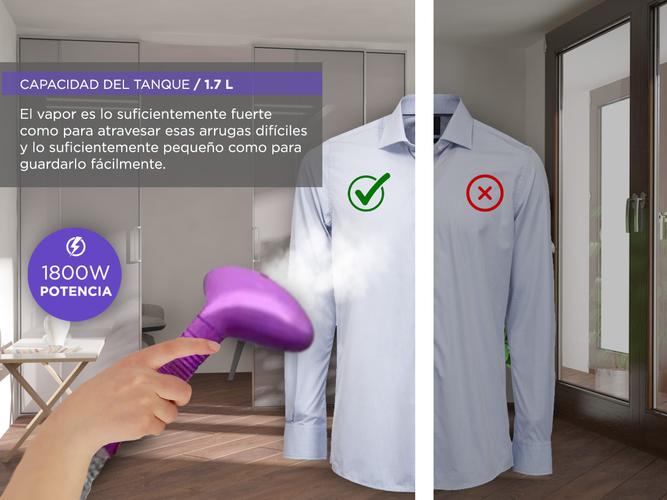 Plancha vertical vaporizadora Winco w207 quita arrugas  - 2