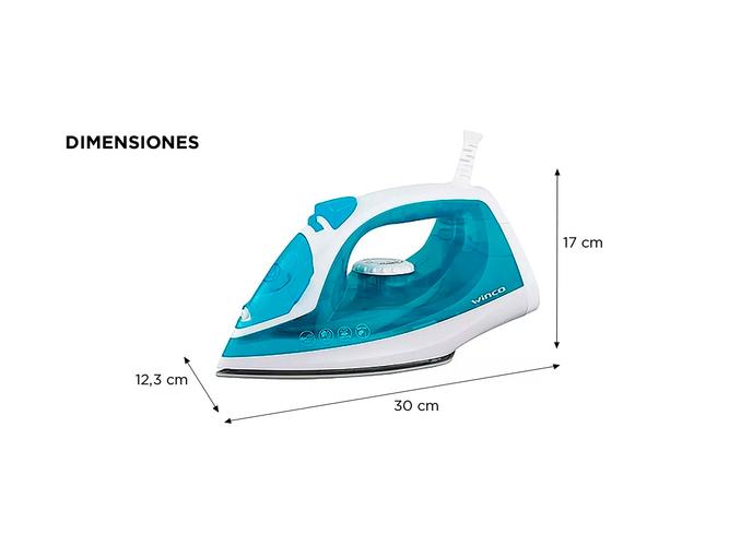 Plancha a Vapor Winco W38 con base de ceramica - 4