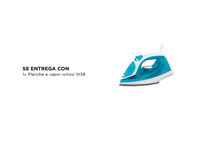 Plancha a Vapor Winco W38 con base de ceramica - 5