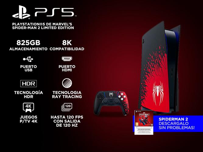 Consola de juegos Sony Playstation 5 Standard 825Gb PS5 + Spiderman 2 - 1