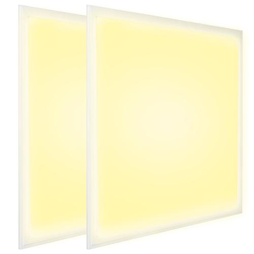 2x Plafon Empotrable Lampara techo Led Gadnic PNL48 Cuadrado 48W CalidoFrio 3000K6000K KIT - 0
