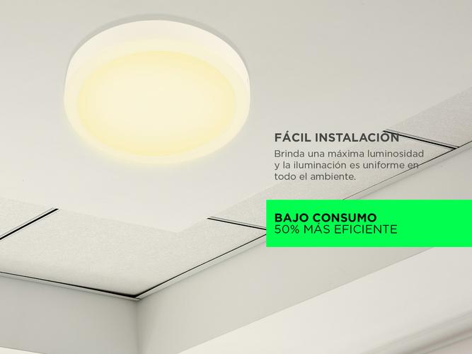 Plafon Lampara techo Led Gadnic PNL24 Redondo 24W CalidoFrio 3000K6000K  - 2