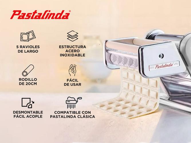 Fabrica de Pastas Pastalinda Kit Clásica 260  Accesorio Raviolera - 2