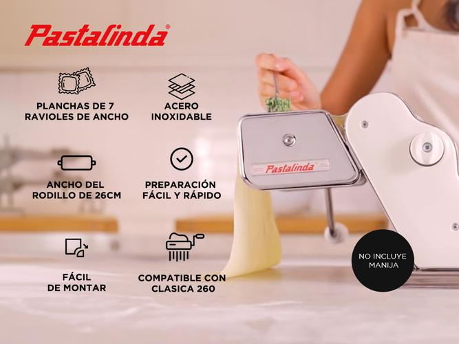  Accesorio Pastalinda Raviolera Ravioli 260 Original Clasica Acero Inox - 1