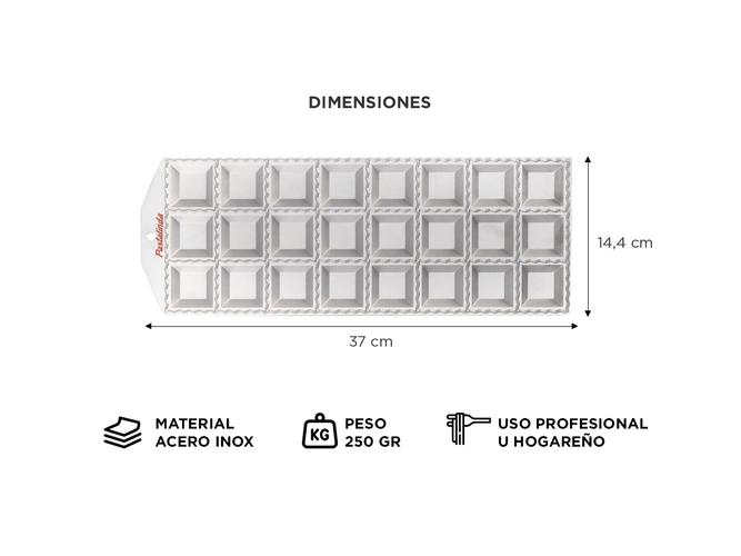Pastalinda Tableta Molde 24 Ravioles 48x48 - 4