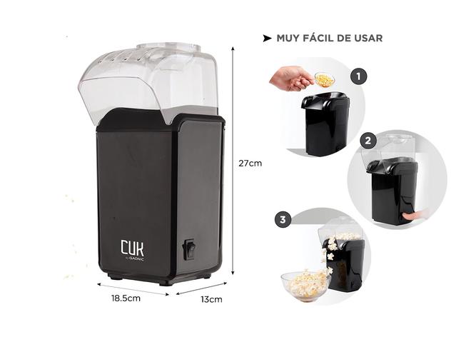 Pochoclera Gadnic Aire Caliente 1200 W - 4