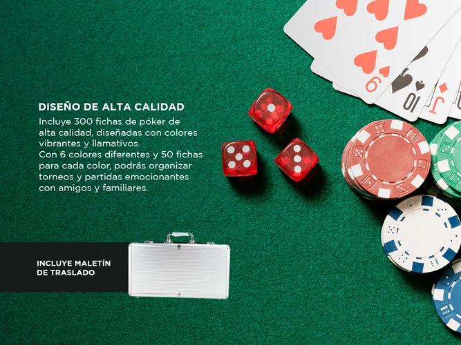 Juego de Póker Gadnic 300 Fichas con Maletín - 2