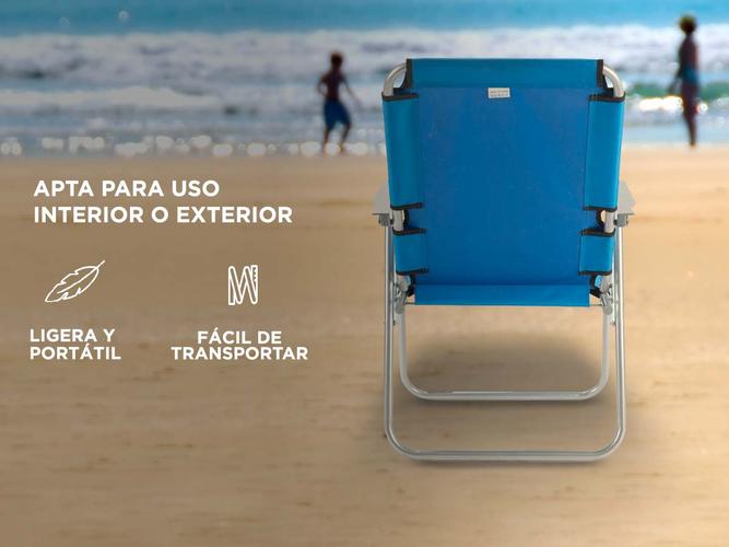 Kit x4 Reposeras Plegables Gadnic Playa Camping - 3