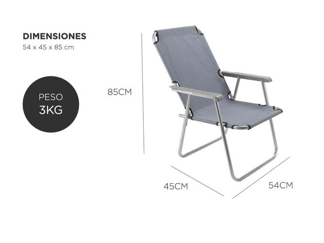 Kit x4 Reposeras Plegables Gadnic Playa Camping - 5