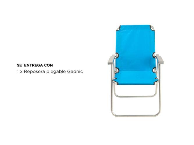 Reposera Plegable JardínPlaya Gadnic - 6