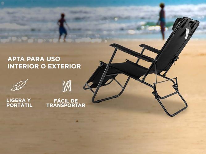 Reposera Plegable Para JardínPlaya Gadnic Usado - 2