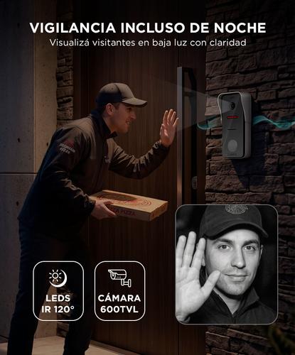 Kit Portero Gadnic Monitor IPS 4.3 Pulgadas Resolucion 480 x 272 Panel Exterior CMOS 600 TVL Vision Nocturna IP65 Intercomunicador Manos Libres Sistema 4 Hilos Apertura Remota - 3