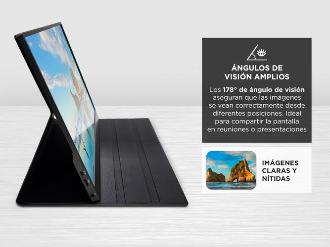Monitor Portátil Gadnic 156 con Funda Soporte Full HD - 2