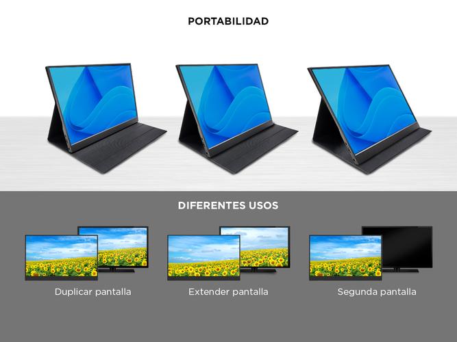 Monitor Portátil Gadnic 156 con Funda Soporte Full HD - 4
