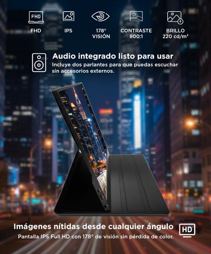 Monitor Portátil Gadnic 156 con Funda Soporte Full HD - 4