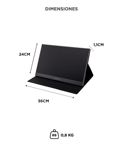 Monitor Portátil Gadnic 156 con Funda Soporte Full HD - 5