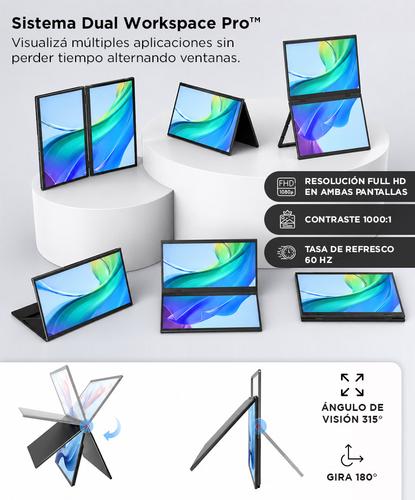 Monitor Portátil Dual Vertical GADNIC 15.6 Full HD - 2