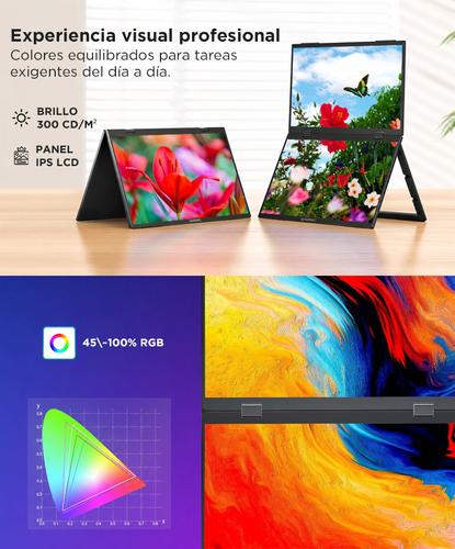 Monitor Portátil Dual Vertical GADNIC 15.6 Full HD - 4