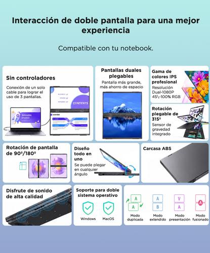 Monitor Portátil Dual Vertical GADNIC 15.6 Full HD - 5