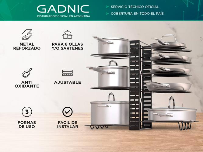 Organizador de Batería de Cocina Gadnic Acero Reforzado - 1
