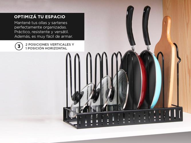 Organizador de Batería de Cocina Gadnic Acero Reforzado - 2