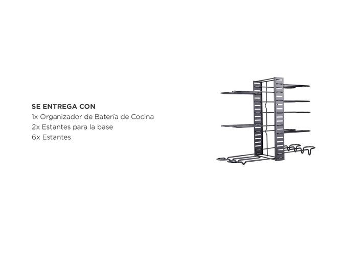 Organizador de Batería de Cocina Gadnic Acero Reforzado - 5