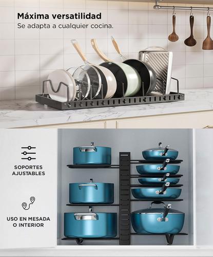 Organizador de Batería de Cocina Gadnic Acero Reforzado - 2