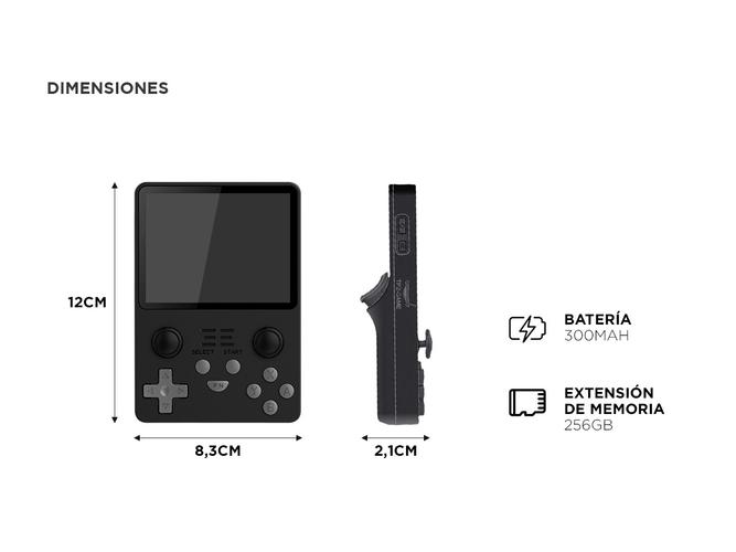 Consola de Juegos Portátil Powkiddy Arcade Pantalla 3.5 pulgadas Codigo Abierto - 4