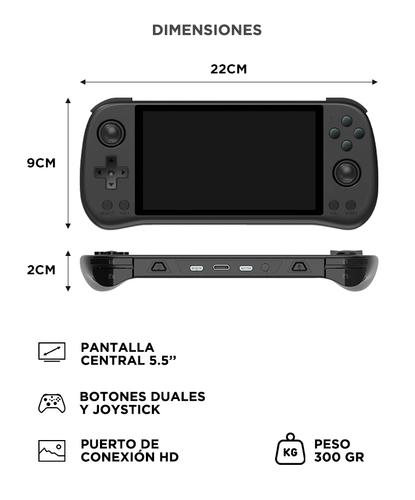 Consola de Juegos Portátil Powkiddy X55 Retro - 5