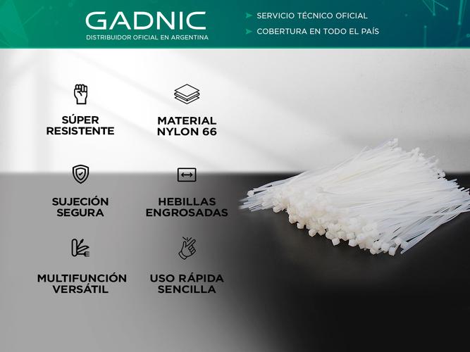 Set x1000 Precintos Plástico Gadnic Prensacable Nylon - 1