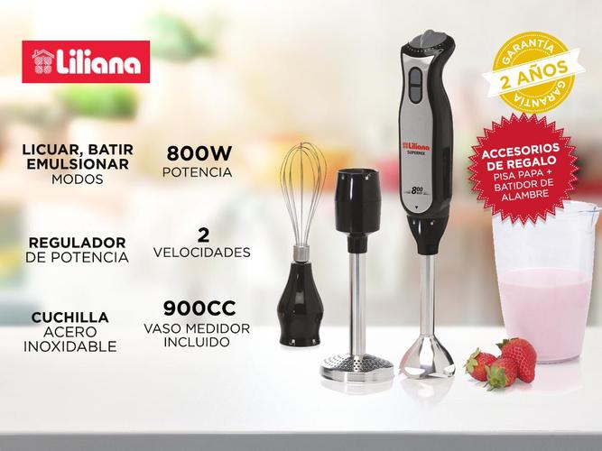 Mixer Liliana Supermix AH730 3en1 800w Procesa - Bate - Pisa Papas - 1