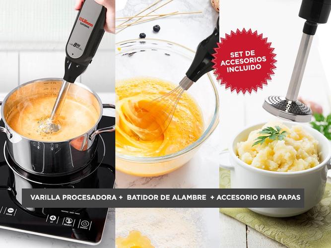Mixer Liliana Supermix AH730 3en1 800w Procesa - Bate - Pisa Papas - 3