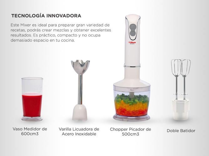 Mixer Liliana Masterpic AH130 3en1 Licúa - Pica - Bate - 4