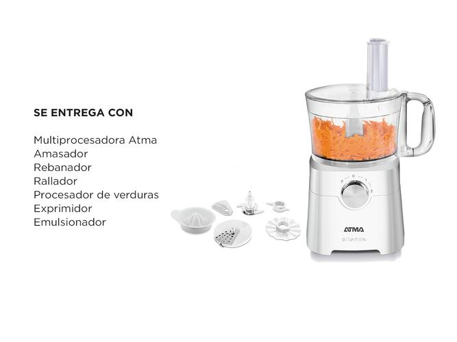 Multiprocesadora Atma MP8405 650w+6 accesorios - 5