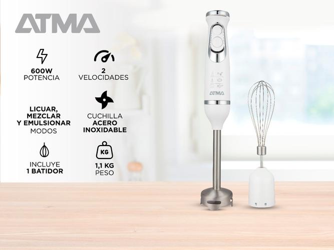 Atma Lm8527ap Licuadora De Mano Mixer Batidora Varilla Metal - 1