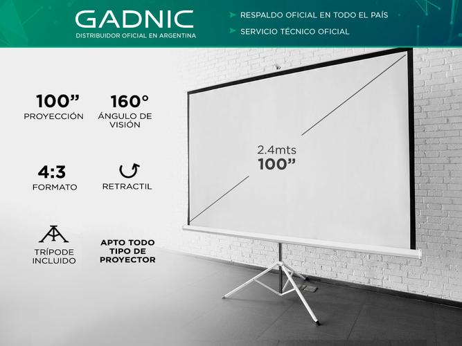 Pantalla Proyector Gadnic 100