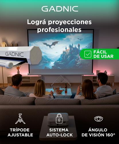 Pantalla Proyector Gadnic 120 Manual con trípode - 1