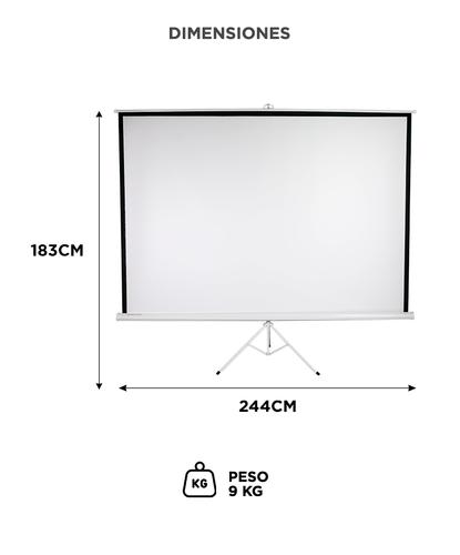 Pantalla Proyector Gadnic 120 Manual con trípode - 4