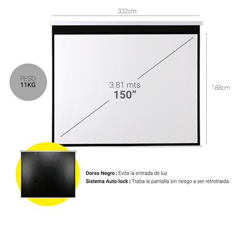 Pantalla Proyector Gadnic 150