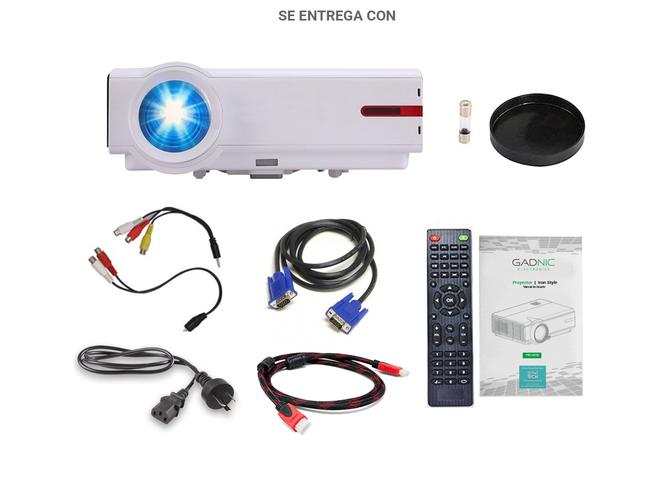 Proyector Gadnic Iron Style 5500 Lúmenes USB HDMI Sinto TV - 6