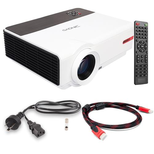 Proyector Gadnic Iron Style 5500 Lúmenes USB HDMI Sinto TV - 0