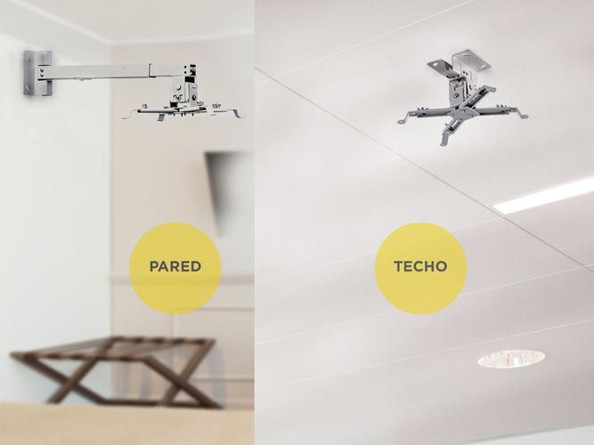 Soporte Proyector Techo o Pared Extensión 40 a 60cm Inclinación Regulable Resistente - 2