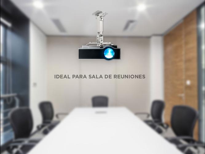 Soporte Proyector Techo o Pared Extensión 40 a 60cm Inclinación Regulable Resistente - 4